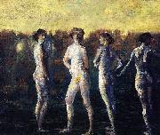 Davies Arthur Bowen Four Figures oil painting